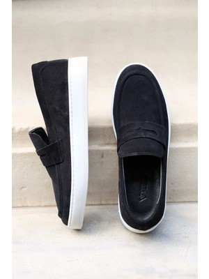 Vantaggio Shoes Ravenna Süet Deri Erkek Loafer Ayakkabı