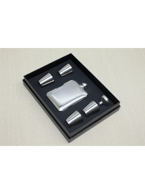 Verto 4 Shot Bardaklı Matara Seti Çelik