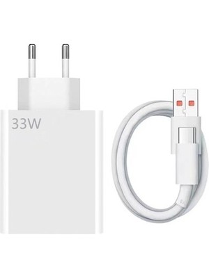 Teknofone 33 Watt Hızlı Şarj Cihazı Seti Type-C Uyumlu Xiaomi Redmi Cihazlar İçin