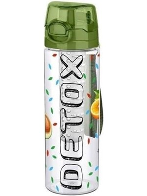 Inura Global® Tutma Saplı Kilitli Kendiliğinden Süzgeçli Kolay Taşınabilir Detoks Sporcu Diyet Matarası