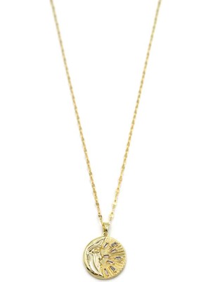 Royaleks Parıltılı Ay Kolye - Altın