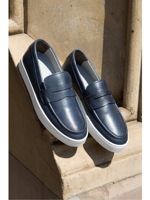 Vantaggio Shoes Ravenna %100 Hakiki Deri Erkek Loafer Ayakkabı, Günlük Casual Ayakkabı