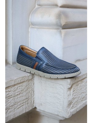 Vantaggio Shoes Rover %100 Hakiki Deri Delikli Comfort Erkek Ayakkabı