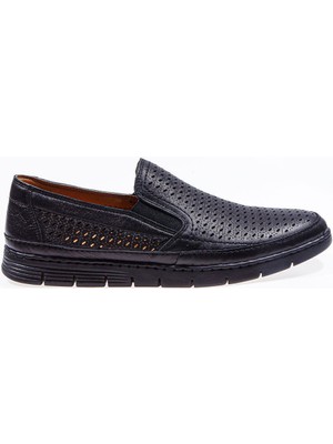 Vantaggio Shoes Massa Hakiki Deri Delikli Comfort Erkek Ayakkabı