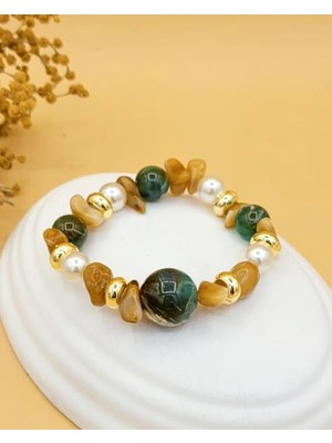 Nevoka Karışık Geometrik Şekilli Renkli Akrilik Bileklik-1