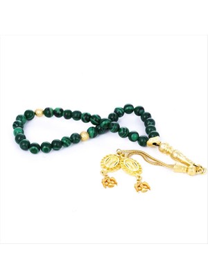 Makay Malahit Doğaltaş Tesbih 8 mm