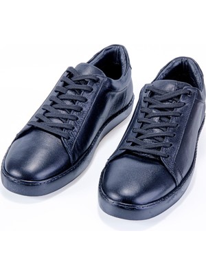 Vantaggio Shoes Nore Siyah Hakiki Deri Büyük Beden Erkek Sneaker Ayakkabı ,günlük Casual Ayakkabı