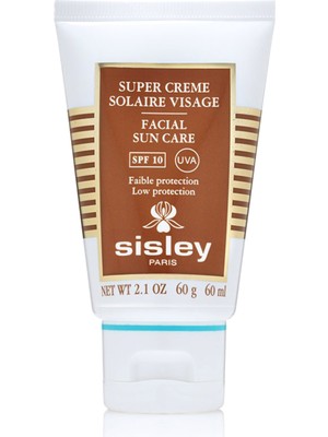 Sisley Yüz Güneş Kremi - Super Creme Solaire Visage Facial Sun Care SPF10 60 ml