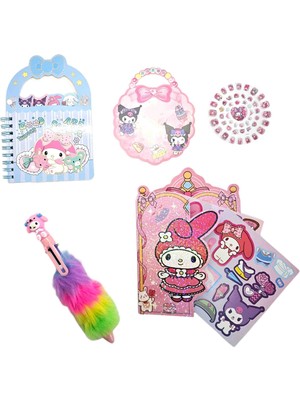 Jiro Accessories My Melody Kız Çocuk Hediye Kırtasiye ve Oyun Seti-Doğum Günü Hediyesi