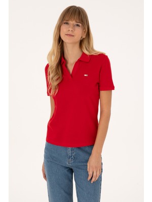 U.s. Polo Assn. Kadın Kırmızı Tişört 50320032-VR030