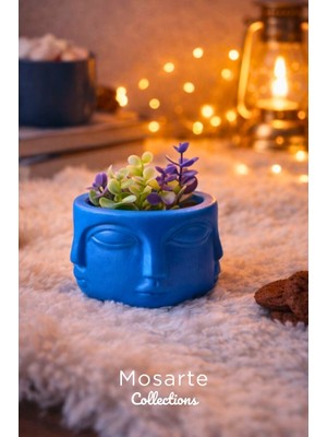 Mosarte Buda Series Minimalist Soyut Yüz Vazo / Heykel – Modern Dekoratif  (Orta Boy)