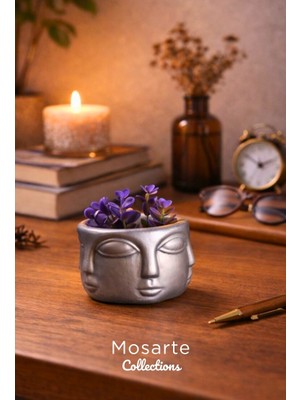 Mosarte Buda Series Minimalist Soyut Yüz Vazo / Heykel – Modern Dekoratif  (Orta Boy)