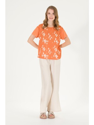 U.s. Polo Assn. Kadın Krem Pantolon (Kanvas-Chino) 50263197-VR071