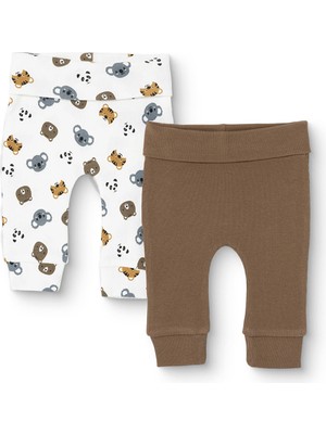 Hellobaby Hellobaby Erkek Bebek 2li Patiksiz Alt Hayvan Baskılı Yok Uzun Paça