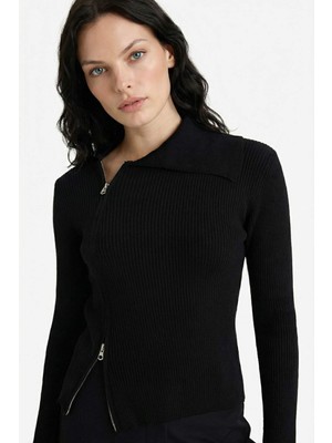 DeFacto Slim Fit Dar Kesim Fermuarlı Hırka G9075AX25WN