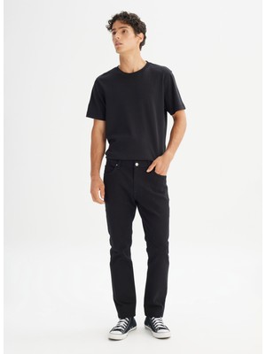 Lee Siyah Erkek Slim Fit Denim Pantolon ML701016AE Siyah Denim Pantolon