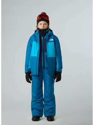 The North Face Lastikli Bel Mavi Erkek Çocuk Kayak Pantolonu NF0A88TYBOM1-B Freedom Insulated Pa