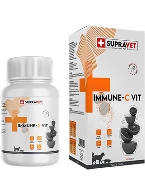 Butik Supravet Immune C-Vit Bağışıklık Güçlendirici Köpek Vitamini Tablet 75 Adet