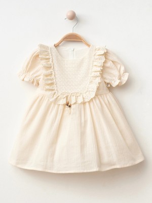 Lumia Baby Dantel Detaylı Kız Bebe Elbise