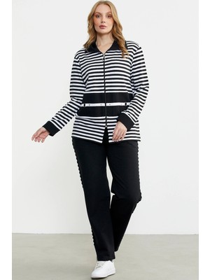 Hazego Sementa 76070 Çizgili Tunik Eşofman Takım