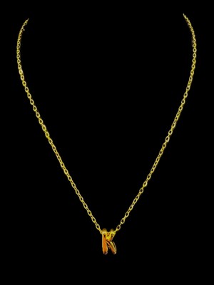 Sevas Gold Kadın Altın Renk Zincirli Harf Kolye