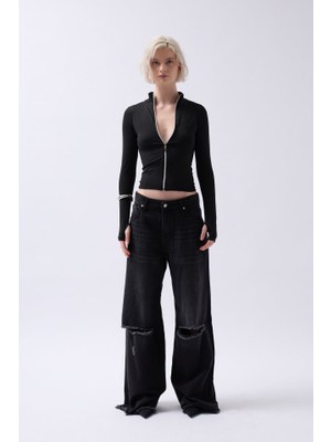 Wmpulse Fermuar Detaylı Bluz