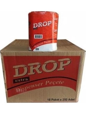 Drop Extra Dispenser Peçete 18 Paket x 250 Adet
