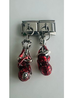 Poseidons Jewellery Marvel Örümcek Adam Sallantılı Italyan Charm