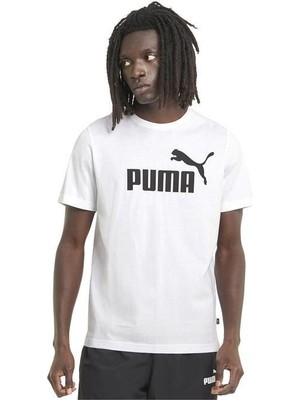 Puma Ess Logo Tee-Puma White T-Shirt