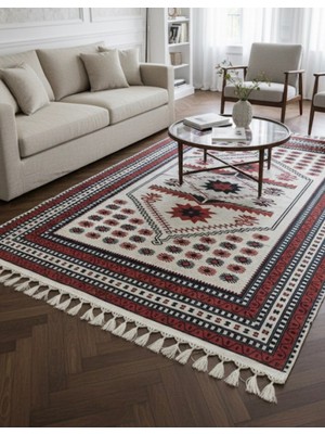 Bazaar Forum Bambu Premium Etnik Desenli Salon Halısı, Koridor Halısı, Yatak Odası Halısı