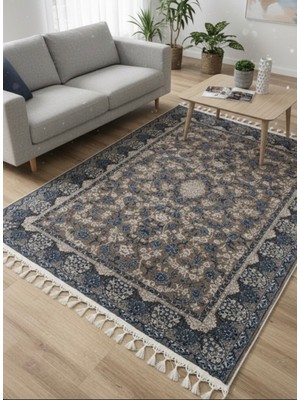 Bazaar Forum Bambu Premium Etnik Desenli Salon Halısı, Koridor Halısı, Yatak Odası Halısı