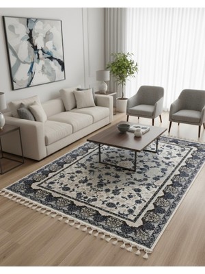Bazaar Forum Bambu Premium Etnik Desenli Salon Halısı, Koridor Halısı, Yatak Odası Halısı