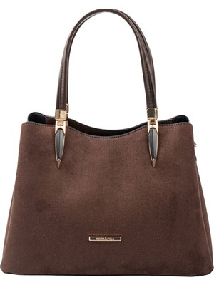 Silver Polo  Kadın Omuz Çantası 1205-48571 Sılver Polo Bayan Çantası M12 Kahve-Mat Kahve