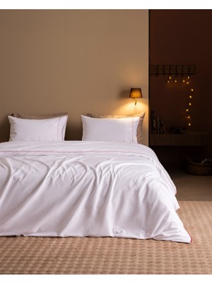 Madame Coco Felipa Çift Kişilik %100 Pamuk Nakışlı Nevresim Takımı - Beyaz