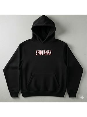 Model Spiderman Baskılı Hoodie