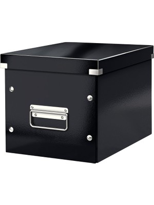 Gfc Life Store & Store Orta Boy Küp Saklama Kutusu 61090095, Siyah, Metal Kulplu, 260X240X260 mm