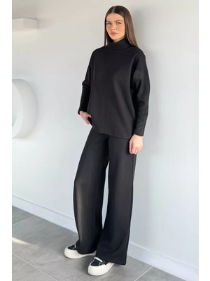 Gülseli Balıkçı Yaka Salaş Bluz Pantolon Ikili Takım P-00019810