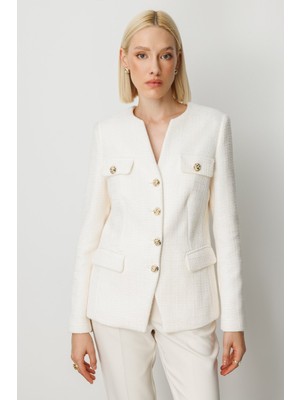 Ekol Kapak Cepli Tüvit Ceket 5041