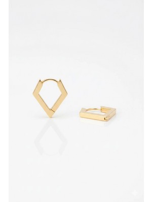 Güzide Kuyumcu 14 Ayar Altın Üçgen Şekilli Küpe 1185