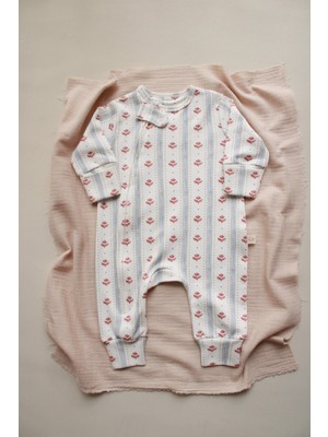 Oh la la Koala For Little Ones Çiçek Baby Fluff Serisi Fermuarlı Tulum