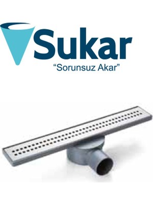 Sukar Line 4/p 50 cm - 304 Paslanmaz Çelik Duş Kanalı – Şık, Dayanıklı, Pratik Çözüm