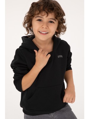U.s. Polo Assn. Erkek Çocuk Siyah Sweatshirt 50313808-VR046