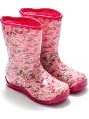 Twigy NN0607 Yağmur Pembe Çocuk Çizme