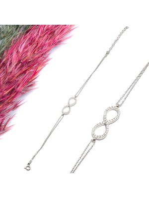 Canka Sonsuzluk Gümüş Bileklik