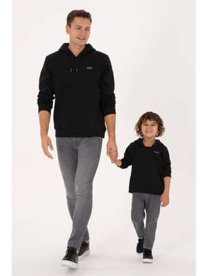 U.s. Polo Assn. Erkek Çocuk Siyah Sweatshirt 50313808-VR046