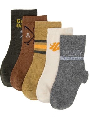 U.s. Polo Assn. Erkek Çocuk Haki Çorap (Soket) 50318045-VR027