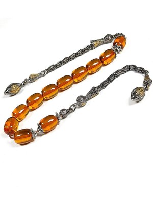 Tesbihkenti Oksitli Özel Püskül Kapsül Ateş Kehribar Zaza