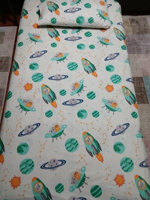 Molinella Uzay Temalı Tek Kişilik Nevresim Seti