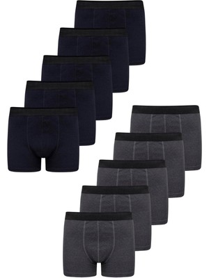 Freemen Erkek 10’lu Pamuklu Slim Fit Boxer Seti – Geniş Beden Aralığı