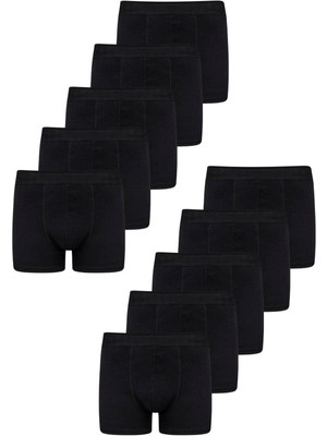 Freemen Erkek 10’lu Pamuklu Slim Fit Boxer Seti – Geniş Beden Aralığı